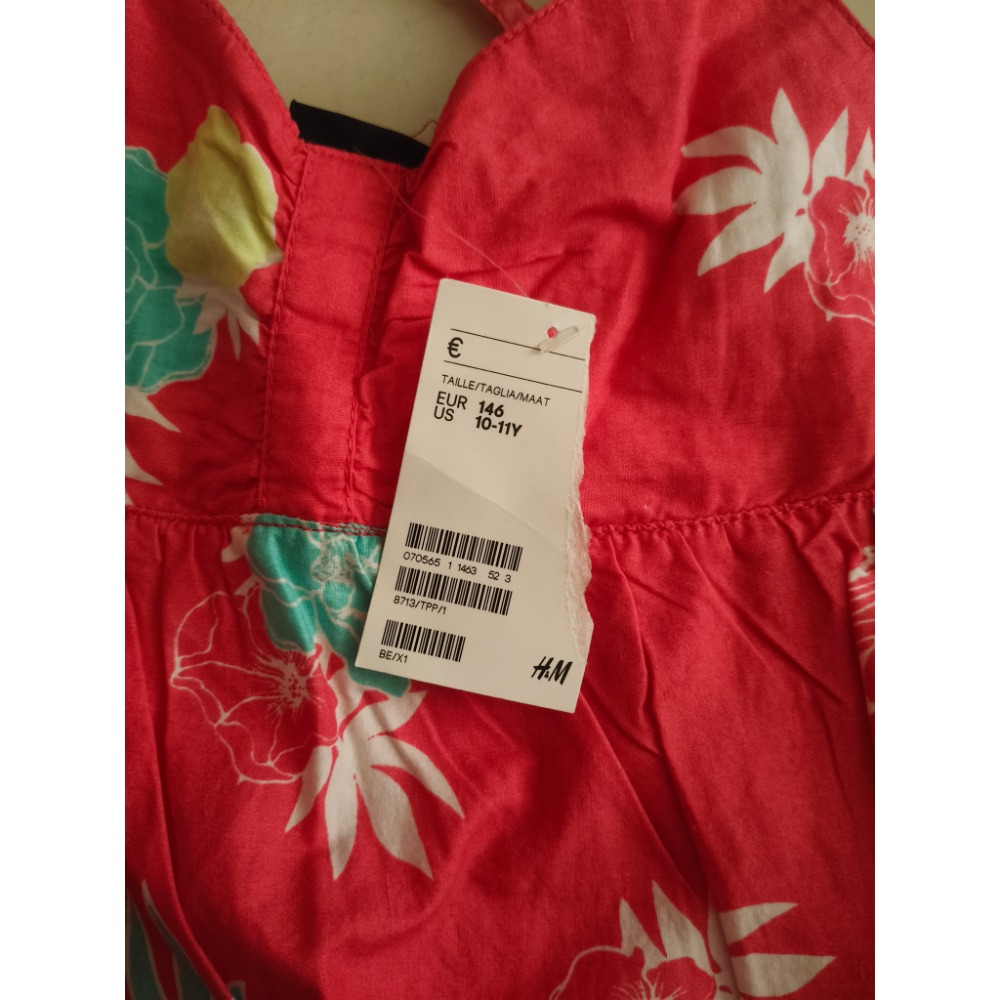 全新H&M 女童細肩帶洋裝-細節圖2