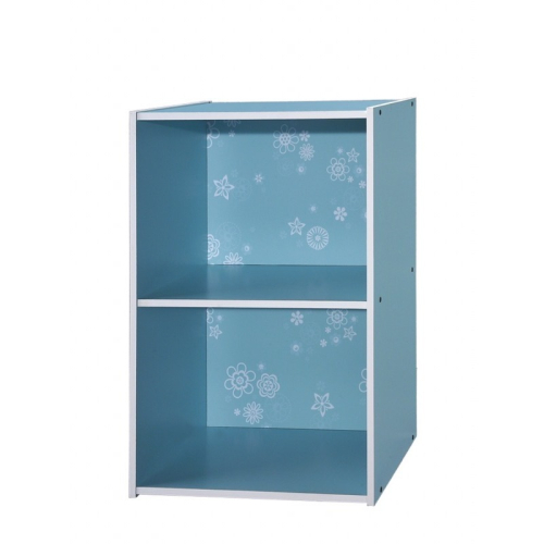 二格空櫃(藍色)（比蝦蝦優惠） 收納箱 衣物櫃 儲藏櫃 玩具箱 雜物櫃 二層
