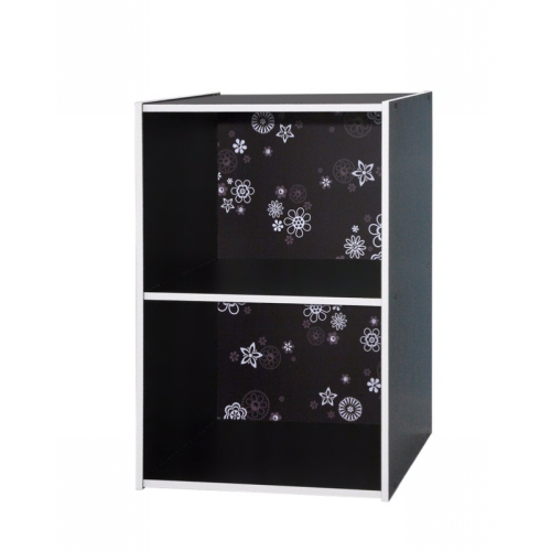 二格空櫃(黑色)（比蝦蝦優惠） 收納箱 衣物櫃 儲藏櫃 玩具箱 雜物櫃 二層