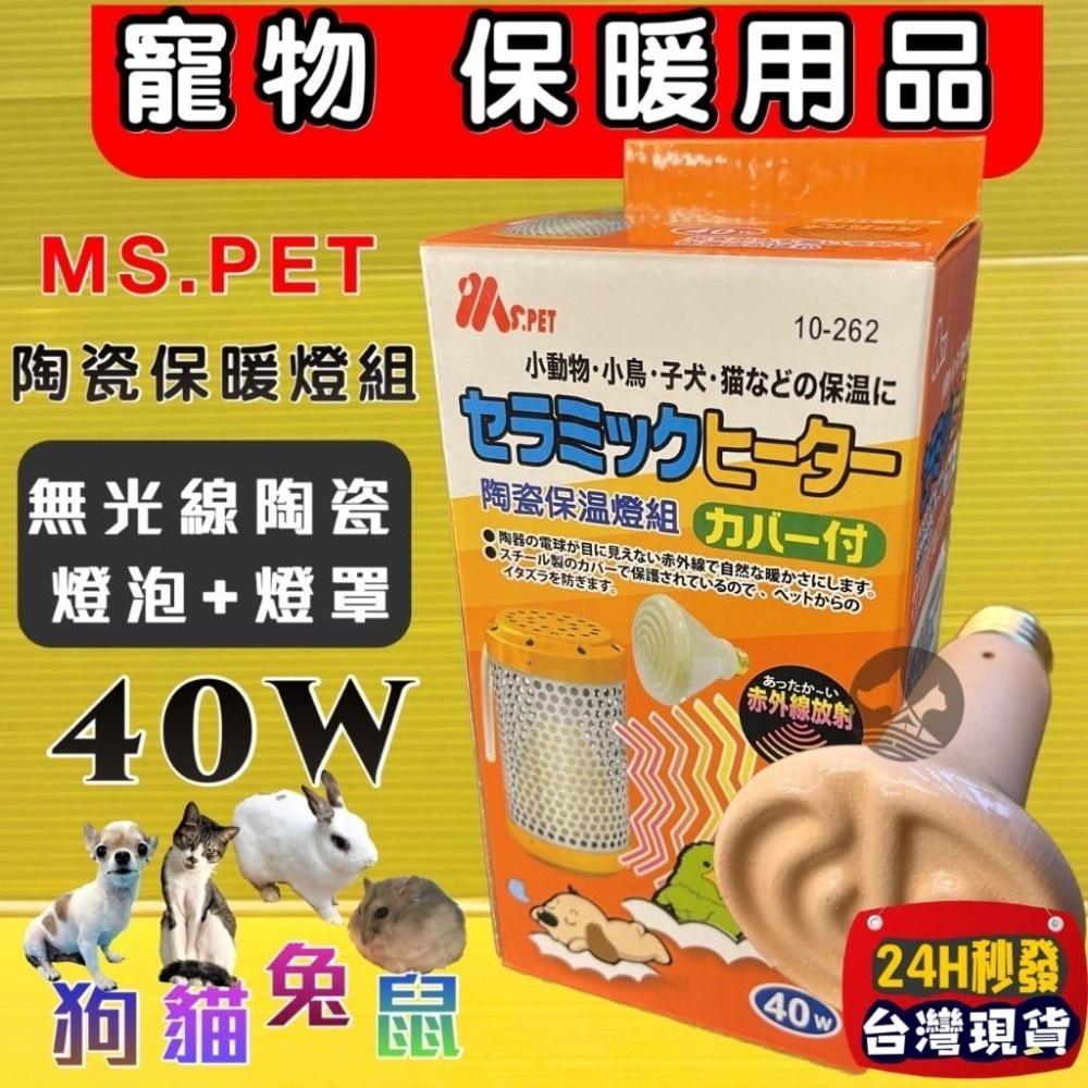 ★JIA-JIA★MS.PET《陶瓷保溫燈組 (燈罩+燈泡 40w)》寵物 鳥 鸚鵡 鼠兔 小動物 犬 貓 狗 保溫燈-細節圖2