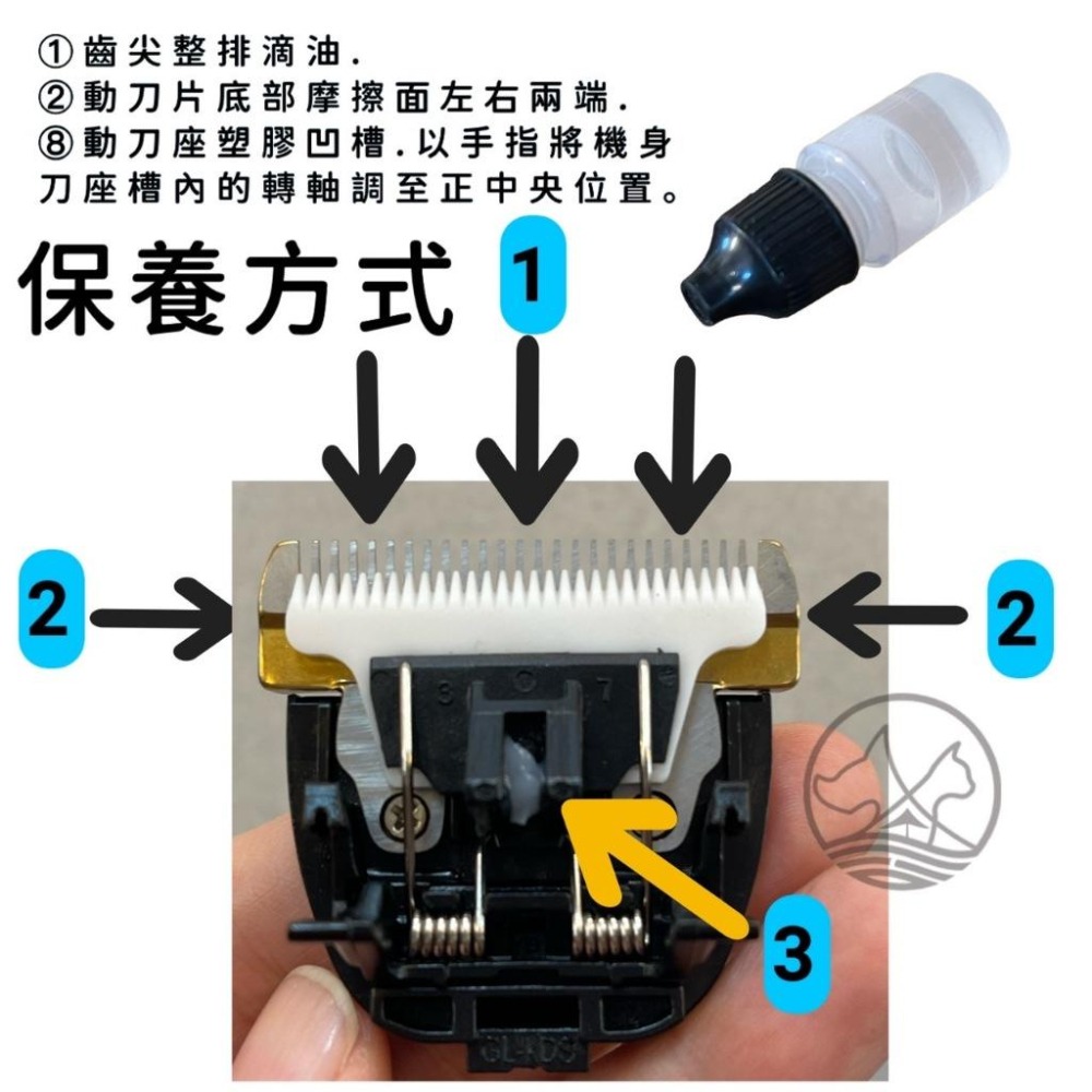 ★JIA-JIA★配件 TURBO 2000 電剪刀頭 一個 狗 貓 電剪頭 陶瓷刀頭  電剪頭 LOVE PET-細節圖3