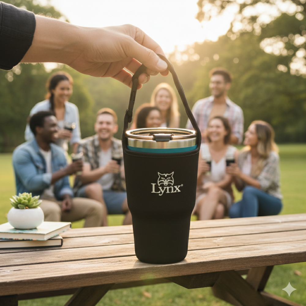 天氣再熱都不怕！900ml超大容量真空保溫杯，附手提杯套，飲料控必備！-細節圖2