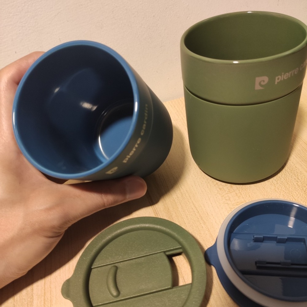 爆款推薦！Pierre Cardin 皮爾卡登【金尊陶瓷手拿杯350ml】時尚質感雙入組，環保飲品新選擇！☕✨-細節圖3