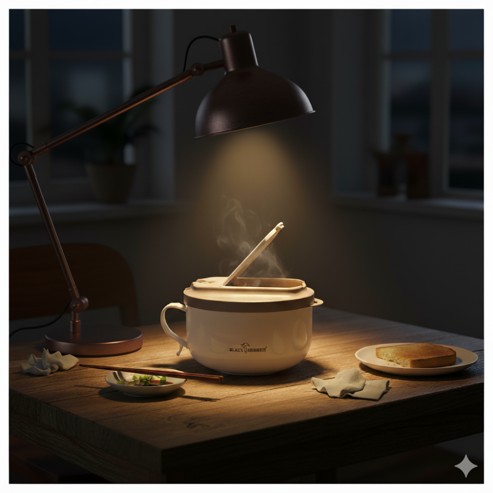 🔥 BLACK HAMMER 義大利品牌 304不鏽鋼雙層隔熱多功能碗 850ml：泡麵、輕食、露營萬用神碗！-細節圖2