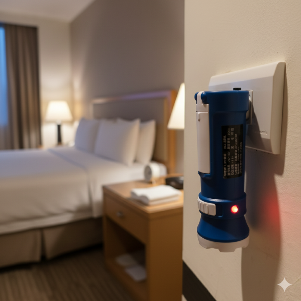 妙管家 House Keeper 2in1 LED手電筒 HKL-4055 隱藏式充電/側燈可翻轉/露營防災必備-細節圖3