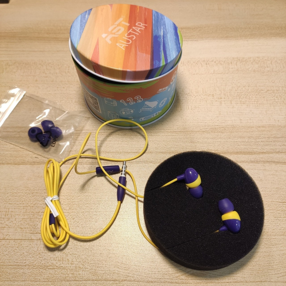 歐仕達 AUSTAR 有線入耳式耳機｜附質感鐵盒收納＋3 對替換軟塞｜通話清晰無延遲｜學生讀書 / 通勤搭車-細節圖4