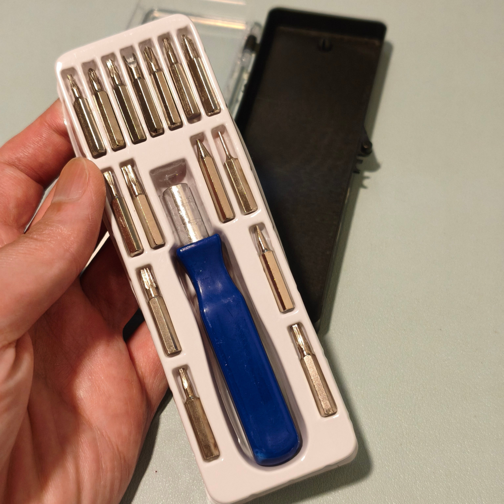專業精密螺絲起子組：iPhone/眼鏡/電腦維修DIY工具，15合1套裝，五金修繕一盒搞定！-細節圖3