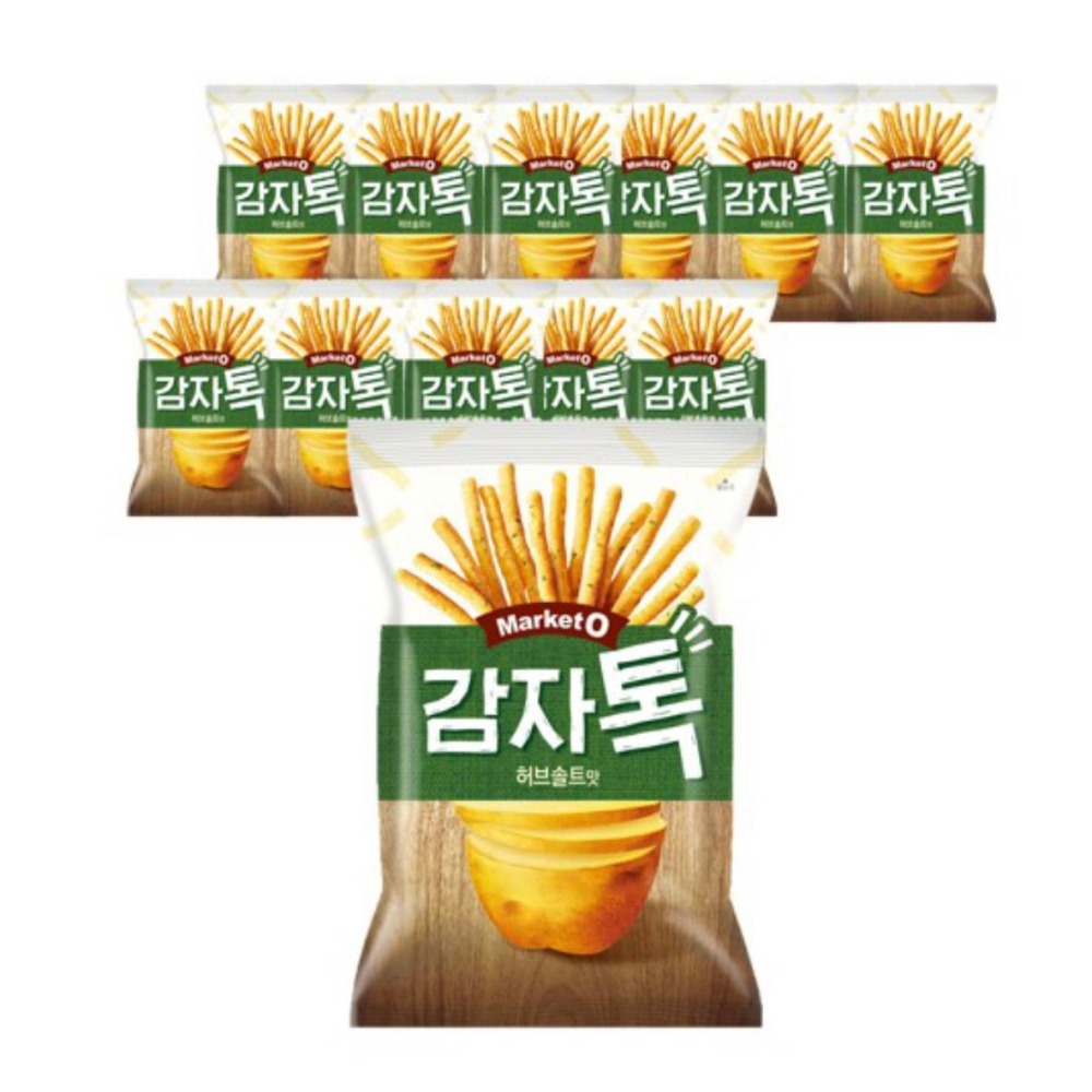 [L.S.] 正韓商品  Market O 烤魷魚味 香草鹽味 甜辣味 薯條 馬鈴薯條 好麗友脆餅 餅乾-細節圖5