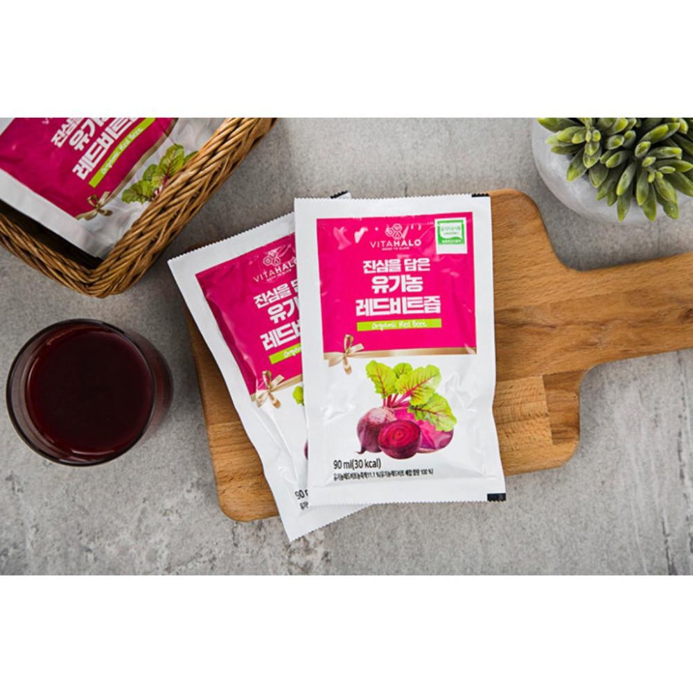 [L.S.] 正韓商品/ 免運 韓國 VITAHALO 紅甜菜根汁 90ml*30包-細節圖4
