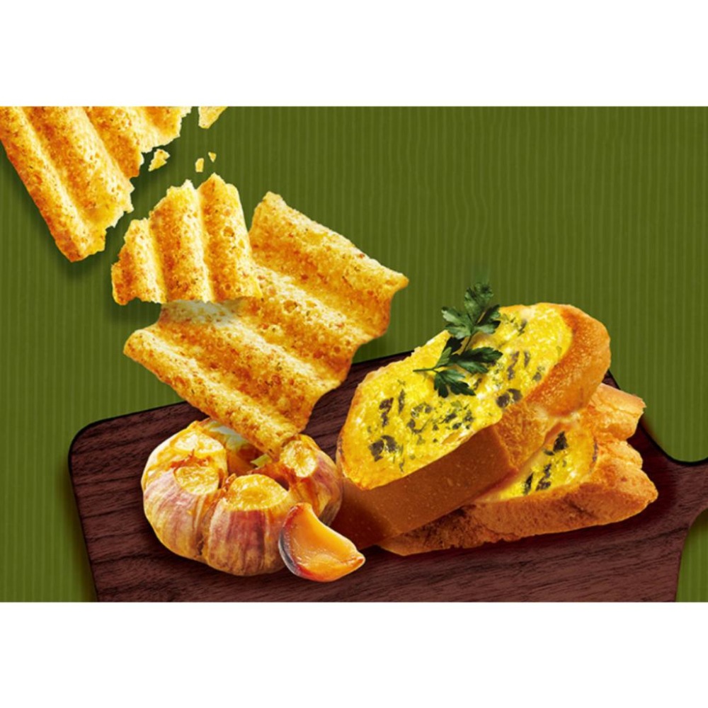 [L.S.] 正韓商品 Orion 好麗友 Sun 波浪玉米脆片 波浪脆餅 韓國零食 大蒜麵包 香辣 80g/135g-細節圖6