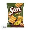 [L.S.] 正韓商品 Orion 好麗友 Sun 波浪玉米脆片 波浪脆餅 韓國零食 大蒜麵包 香辣 80g/135g-規格圖6