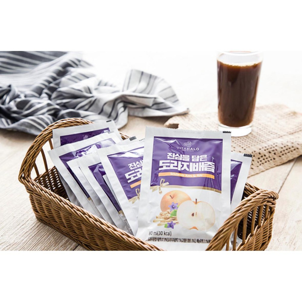 [L.S.] 正韓商品/ 免運 VITAHALO 桔梗梨汁 80ml*30包-細節圖2