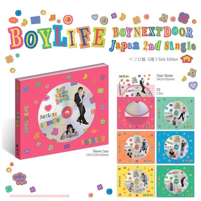 現貨 日專 專輯  BOYNEXTDOOR BOYLIFE 個人盤 門童 單封 Solo Jacket 日本 日單-細節圖2