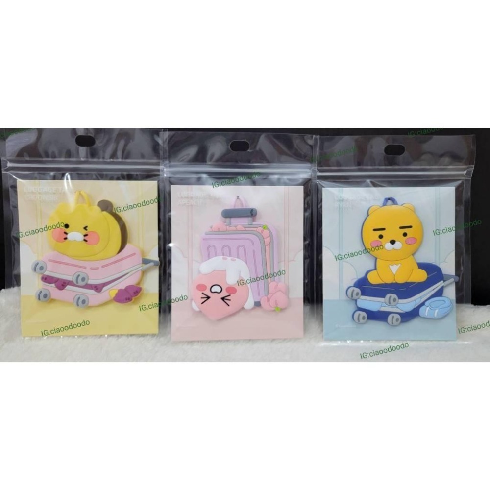 現貨 KAKAO 行李吊牌 RYAN 萊恩 獅子 APEACH 桃子 春植 漢頓 聯名款 掛牌-細節圖3