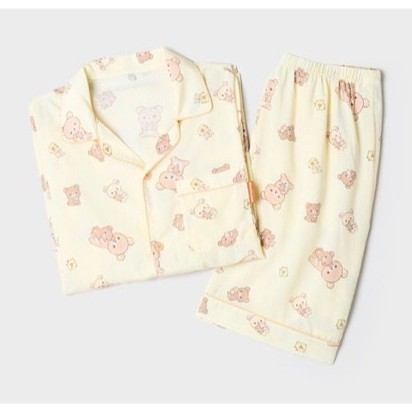 現貨 韓國 SPAO 睡衣 短褲 短袖 拉拉熊 聯名款 整套 套裝-規格圖6