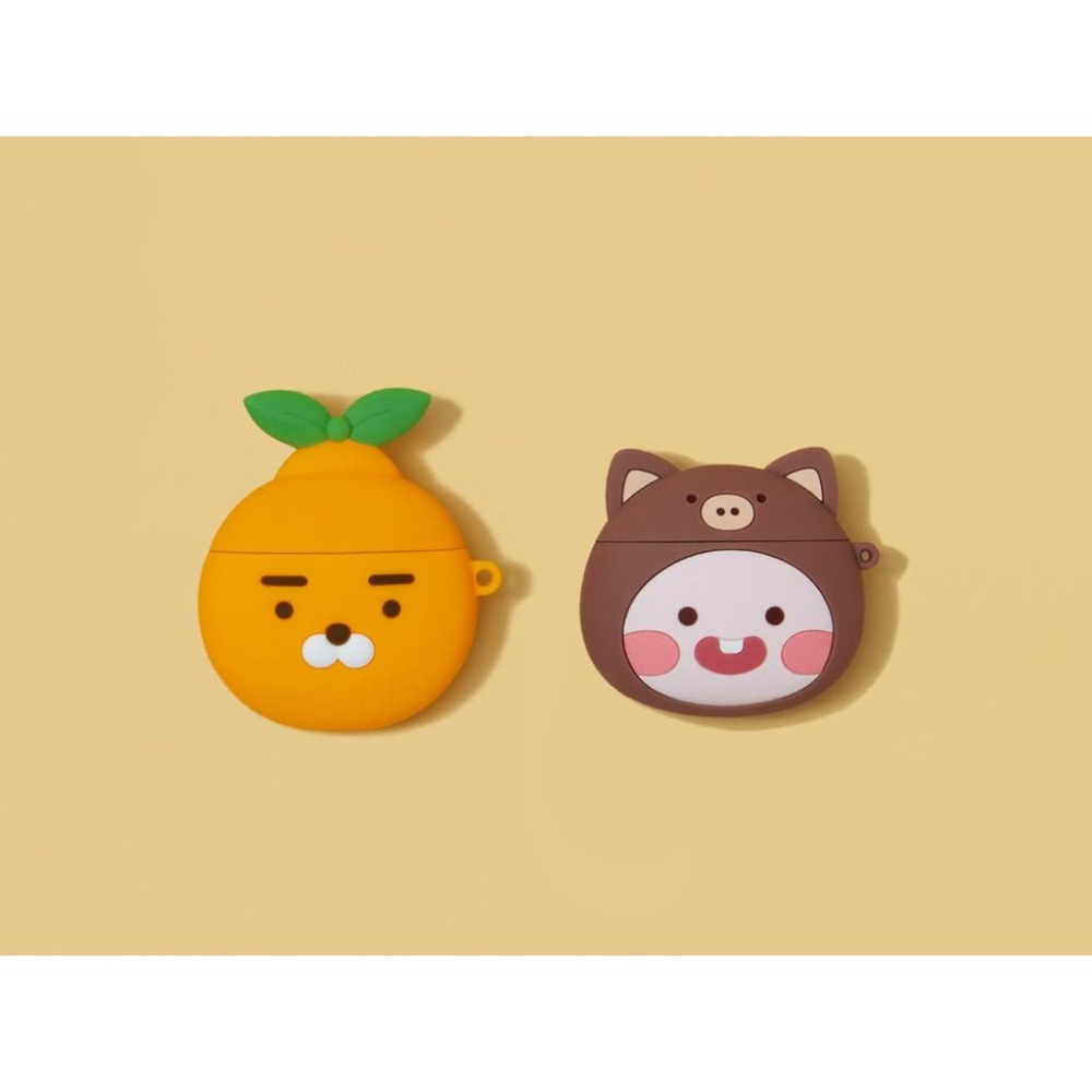 現貨 濟州限定 耳機盒 保護套 韓國 KAKAO RYAN 萊恩  APEACH 桃子 橘子 airpods case-細節圖2
