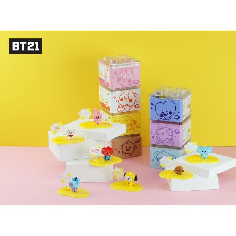 現貨 BT21 寶寶系列 積木 收納盒 TATA CHIMMY COOKY RJ SHOOKY KOYA MANG-細節圖3