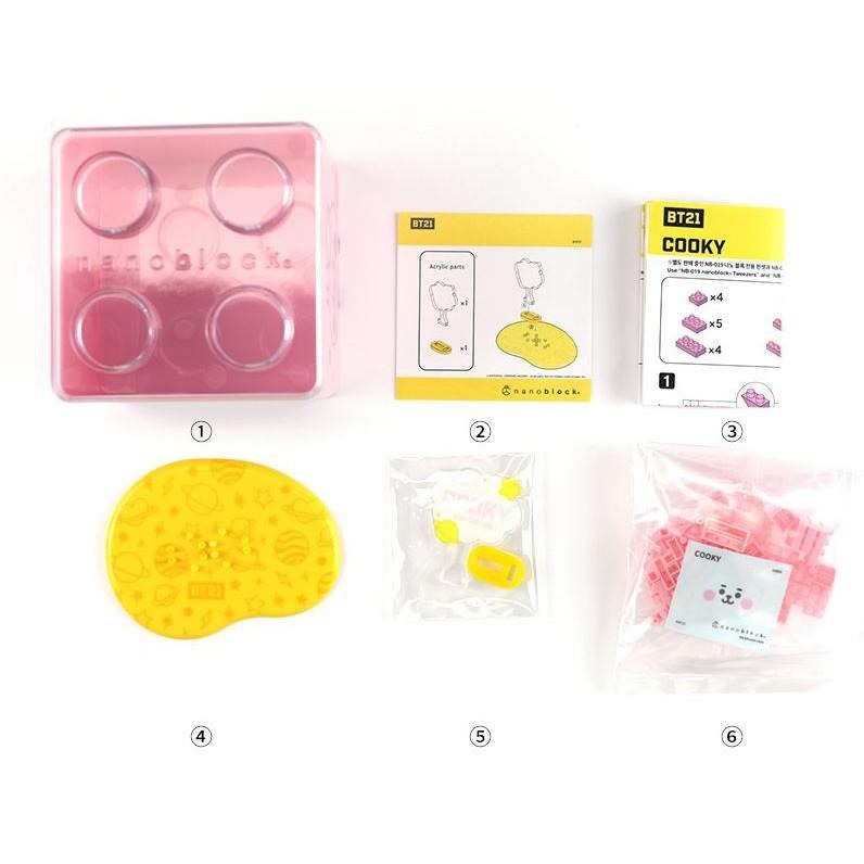 現貨 BT21 寶寶系列 積木 收納盒 TATA CHIMMY COOKY RJ SHOOKY KOYA MANG-細節圖5