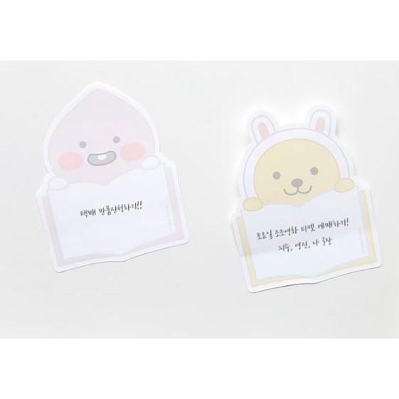 現貨 韓國 KAKAO Ryan 獅子 萊恩 APEACH 桃子 兔子 MUZI TUBE 便利貼 便條紙-細節圖3