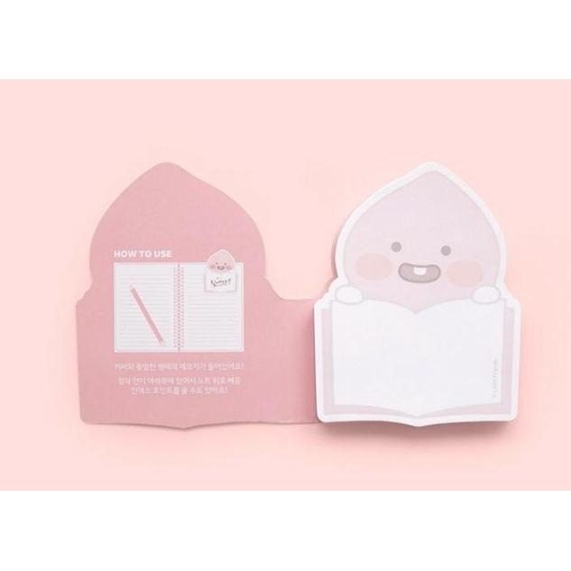 現貨 韓國 KAKAO Ryan 獅子 萊恩 APEACH 桃子 兔子 MUZI TUBE 便利貼 便條紙-細節圖6