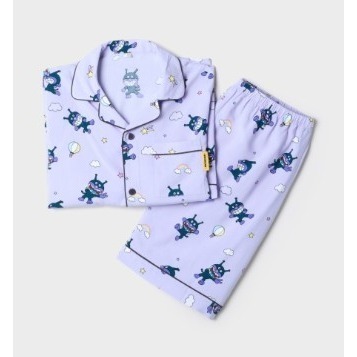 現貨 韓國 SPAO 麵包超人 細菌人 小病毒 睡衣 短褲 短袖 居家服 聯名款 整套 套裝-規格圖7