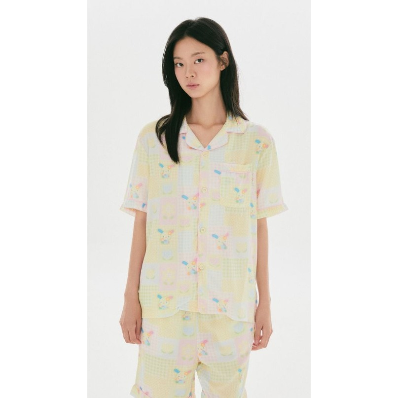 現貨 韓國 SPAO 花小兔 三麗鷗聯名 睡衣 短褲 短袖 居家服 聯名款 整套 套裝-細節圖5