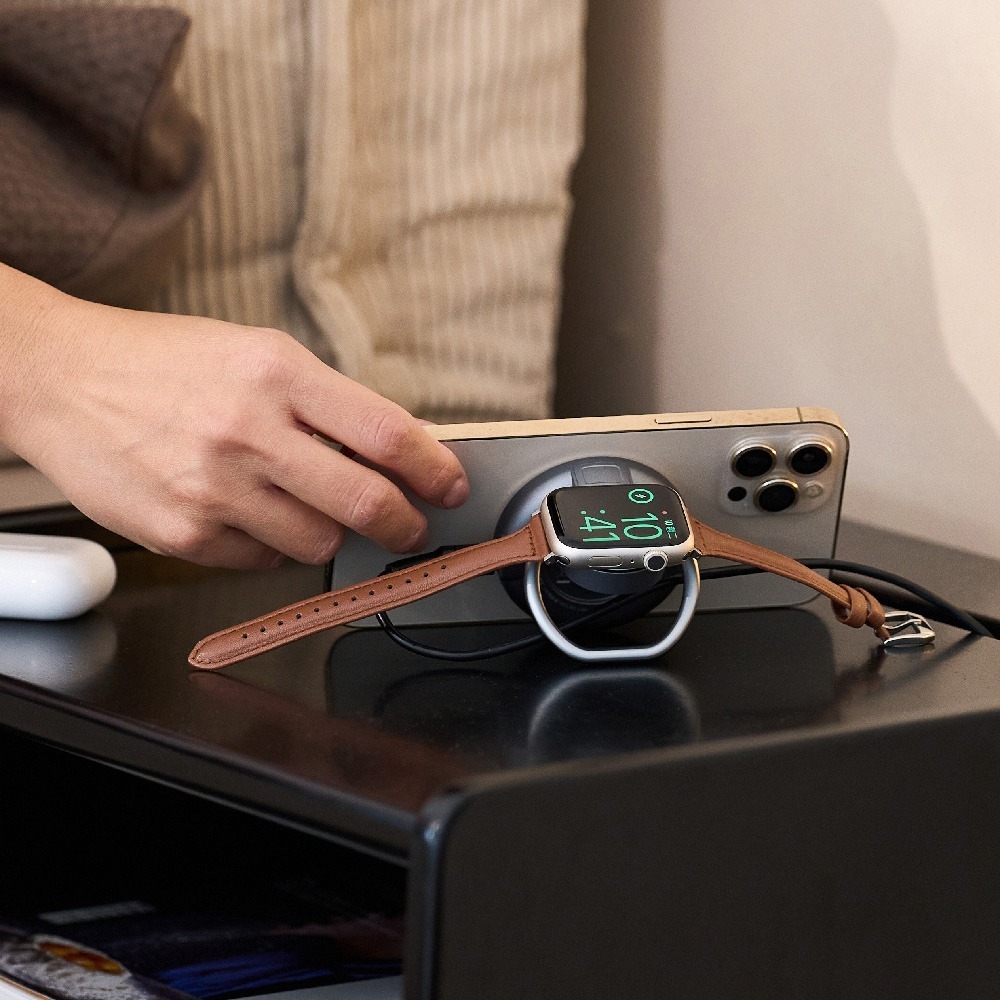 【omars】Qi2.0二合一磁吸無線充電架｜AppleWatch快充｜15W無線快充-細節圖4