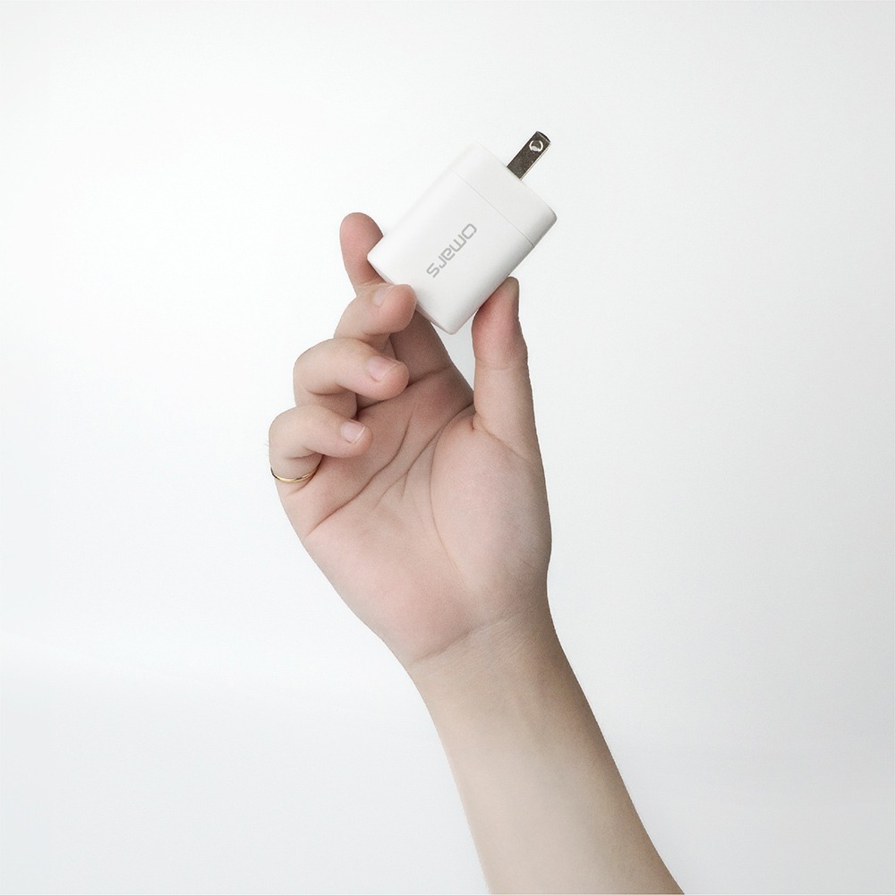 【omars】GaN 35W快速充電器｜雙孔快充｜USB-A+Type-C-細節圖3