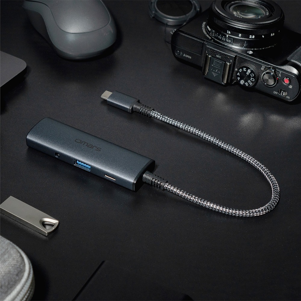 【omars】4in1 Type-C HUB多功能集線器｜平板手機擴充-細節圖2