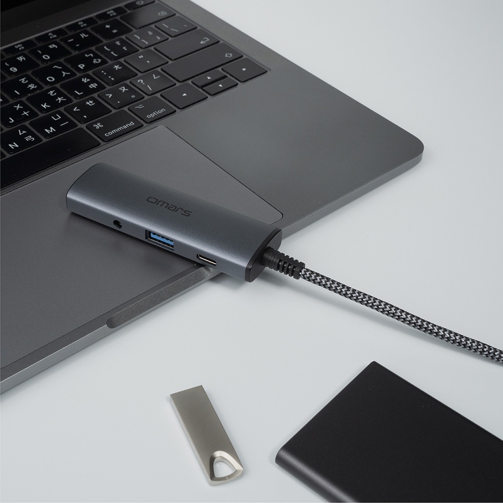 【omars】4in1 Type-C HUB多功能集線器｜平板手機擴充-細節圖5