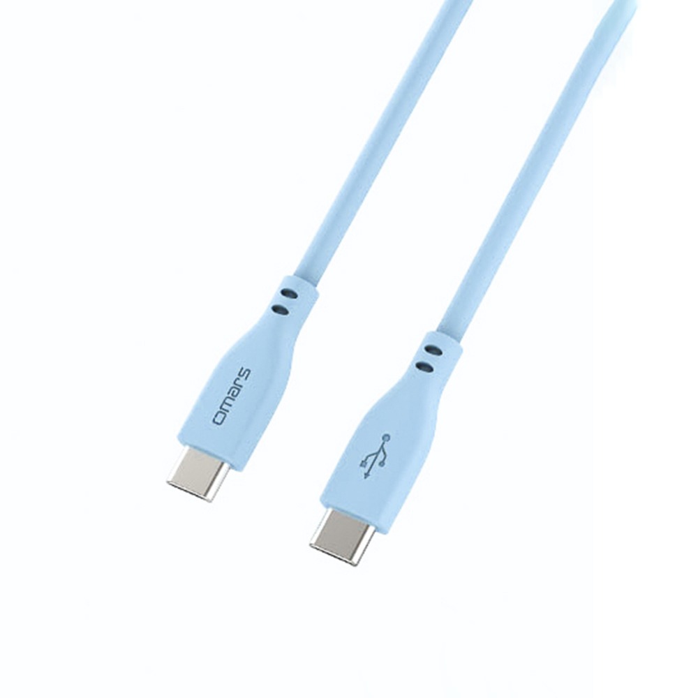 【omars】Type-C to Type-C 炫彩快速傳輸充電線｜1M｜PD60W-規格圖1