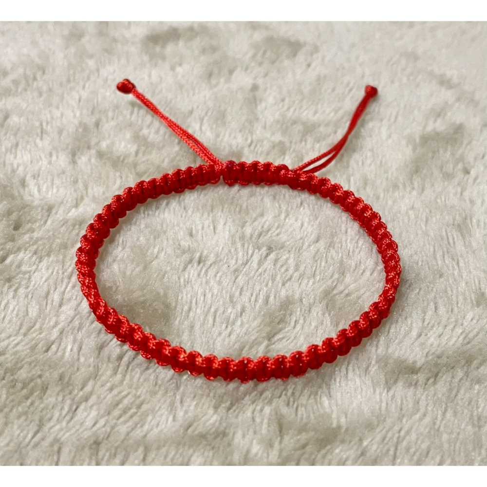 🔴臻之 Virginia｜手工富貴吉祥紅線手繩🔴    紅線象徵姻緣、富貴與吉祥，純手工編織，為你帶來好運與守護-細節圖2