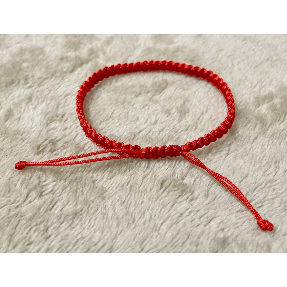 🔴臻之 Virginia｜手工富貴吉祥紅線手繩🔴    紅線象徵姻緣、富貴與吉祥，純手工編織，為你帶來好運與守護-細節圖3