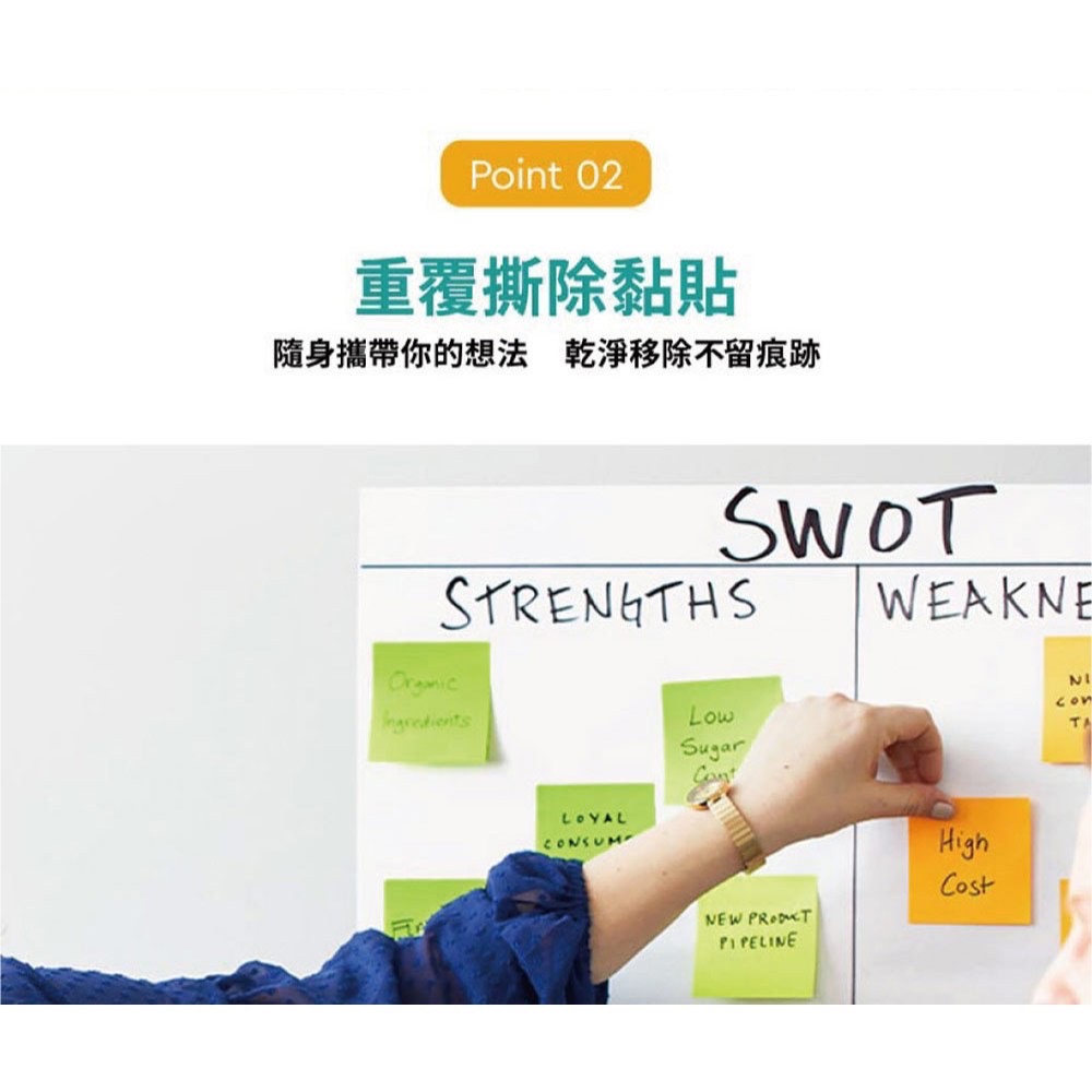 3M✨利貼狠黏 3x3便條紙（70張x12本）藍綠色系-細節圖4