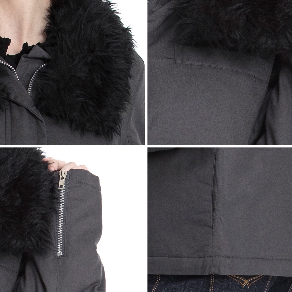 BLUE WAY ET BOiTE 箱子✨可拆毛領鋪棉外套(灰S碼)-細節圖6