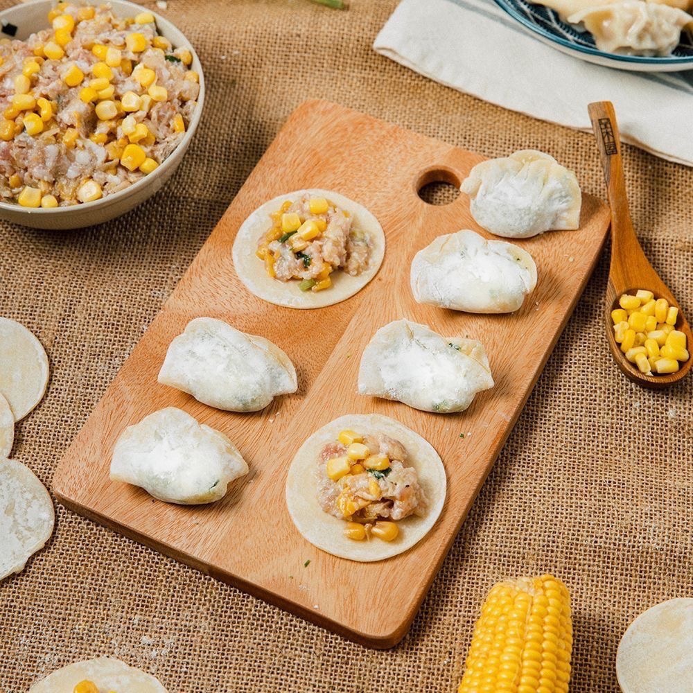 【台南兵仔市侯媽媽】職人手工水餃 高麗菜豬肉水餃 黃金玉米水餃 韭菜水餃 一袋50顆-細節圖6