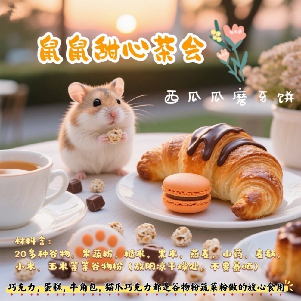 🐭椪柑的倉鼠🐭 ✨瓜媽家－鼠鼠甜心茶會-規格圖2