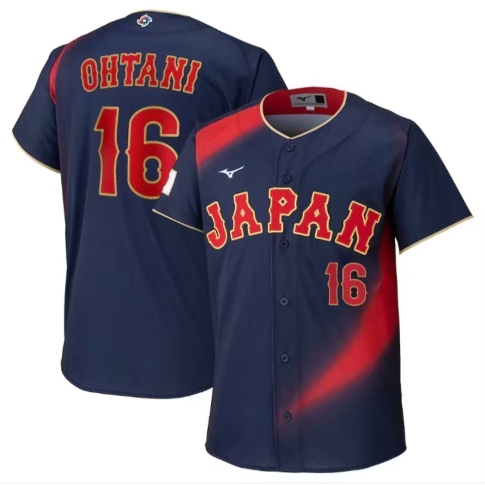 (現貨-大谷翔平款)2026WBC/世界棒球經典賽/日本武士隊/大谷翔平/山本由伸/刺繡版球衣-細節圖2