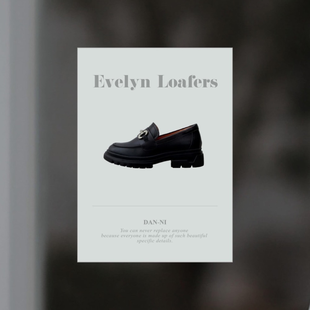 丹妮鞋屋_伊芙琳 厚底樂福鞋黑色23.5_二手轉售-細節圖4