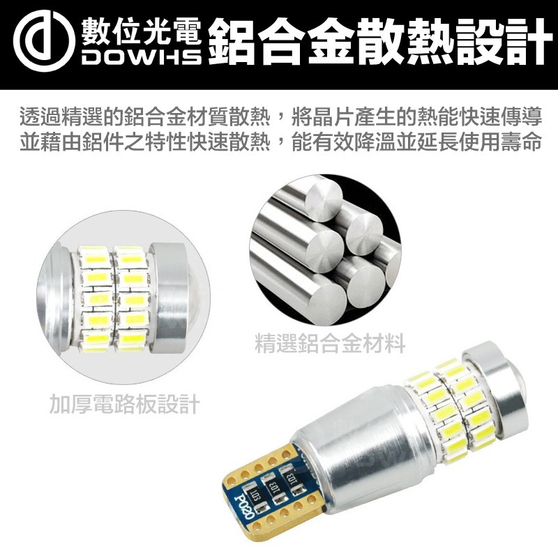 【數位光電】12V 24V寬電壓 T10 超廣角LED魚眼小燈 恆流 無極性 解碼 360度發光 卡車小燈 小燈 LED-細節圖5