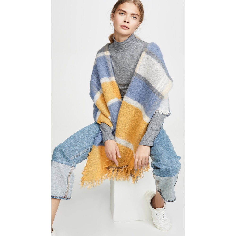 唯ㄧ現貨 💖 Hat Attack ♥️ 女孩！絕版精品！大地色！手洗、冷洗！美好料材 > 圍巾、披肩！-細節圖2