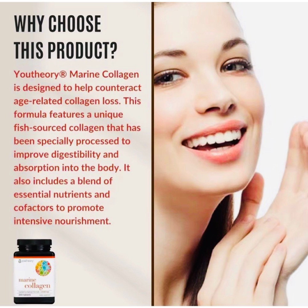 Youtheory(年輕原理)💌高單位!全方位!頂級版!維生素!深海膠原蛋白(Collagen)👩🏻加增強錠!小批限量!-細節圖11