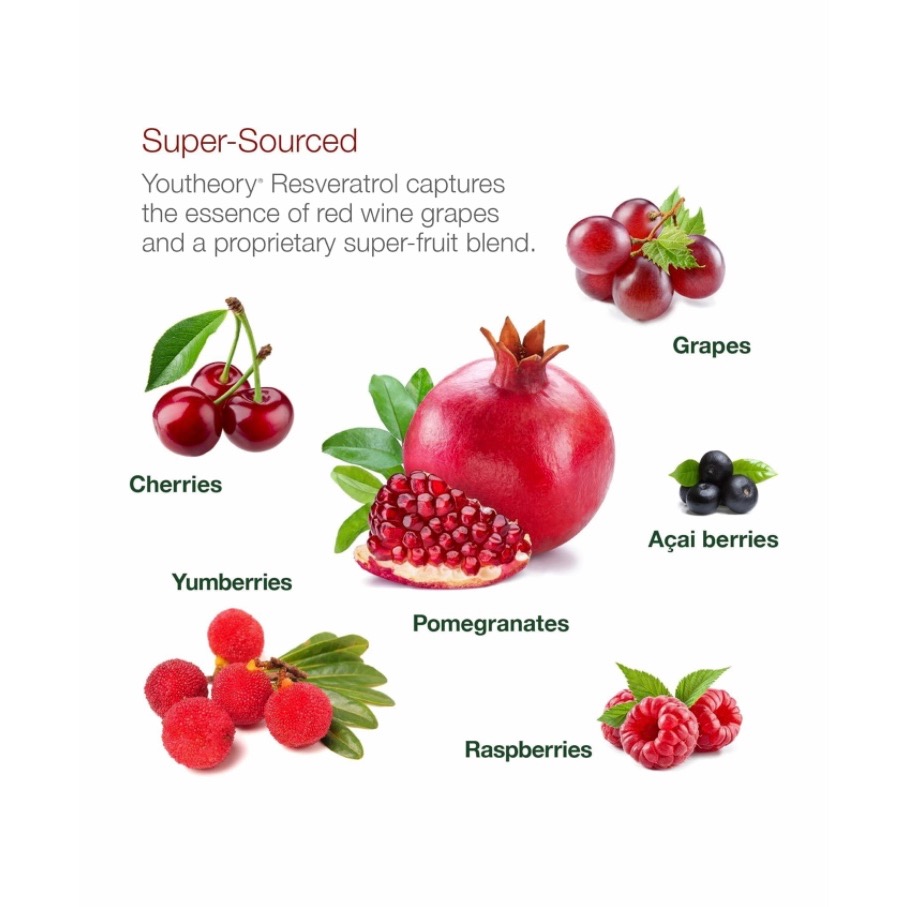 Youtheory(年輕原理)👩🏻頂級版!高單位!認證!白藜蘆醇💌高抗氧化!增強型錠!高級配方!限時限量!-細節圖8