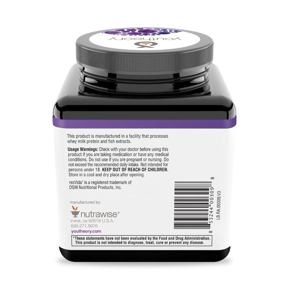 Youtheory(年輕原理)💌高單位!高抗氧化!認證!白藜蘆醇👩🏻頂級版!增強型錠!高級配方!限量限購!-細節圖4