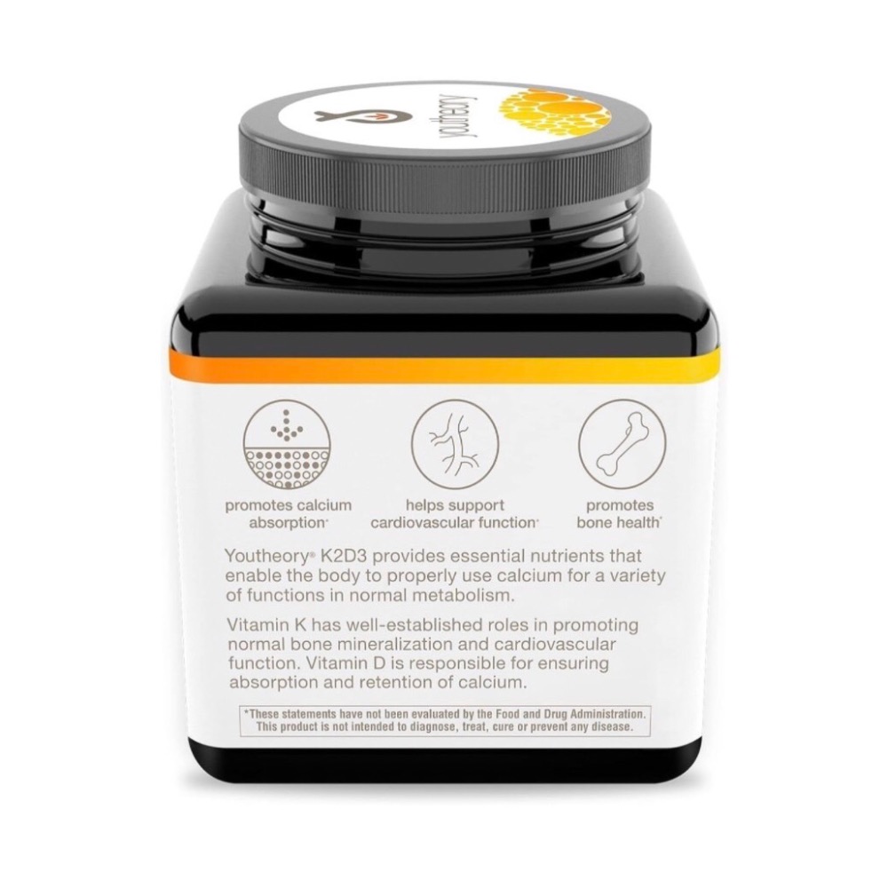 Youtheory(年輕原理)~頂級版💌維生素!維他命!K2+D3👩🏻高單位!加增強錠!鈣片鈣錠!限購限量🥰完整守護版!-細節圖3