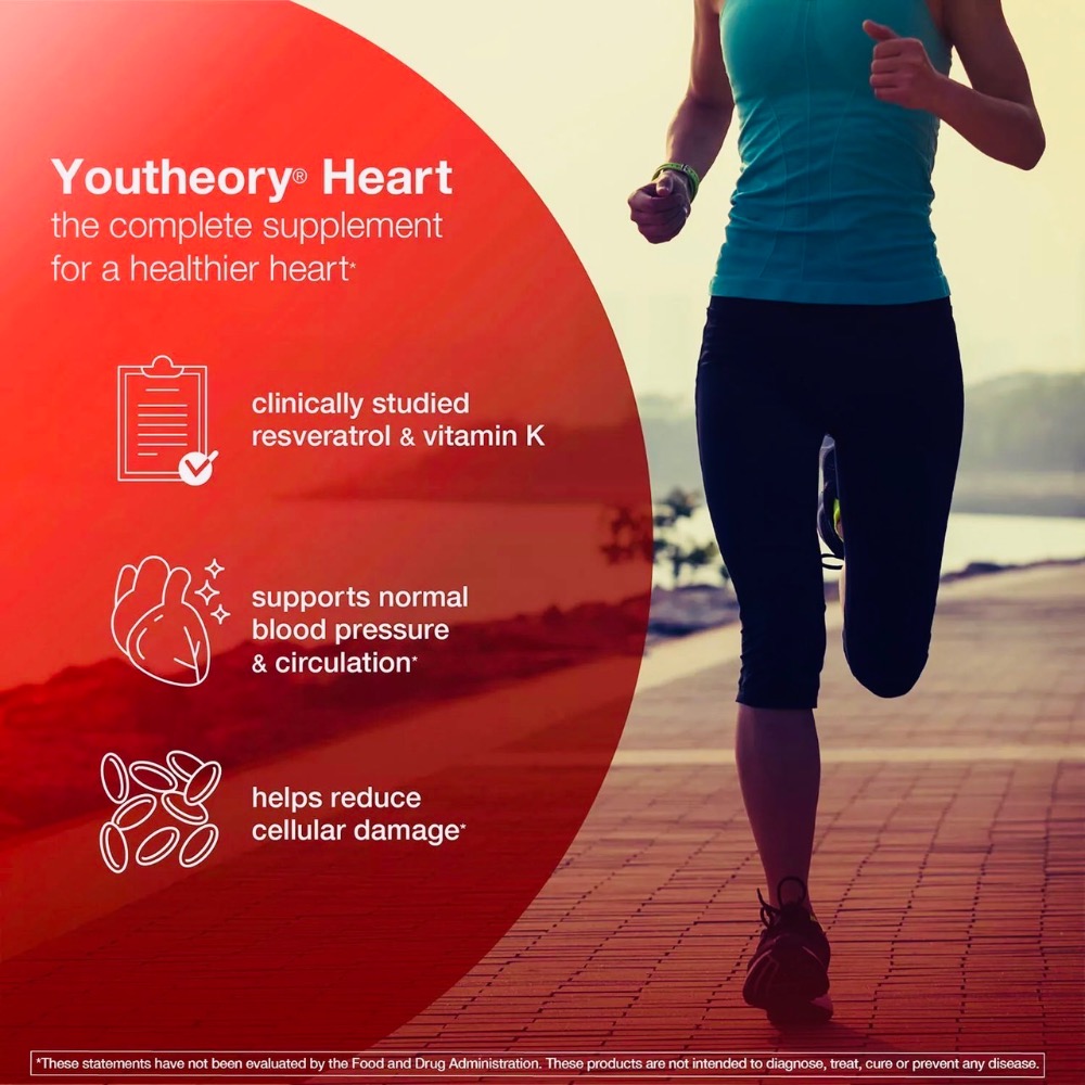 Youtheory年輕原理💌心臟/心血管!抗氧化專門版!葉酸/白藜蘆醇/維生素K2👩🏻高單位!專利配方!限量購💓完整守護!-細節圖7