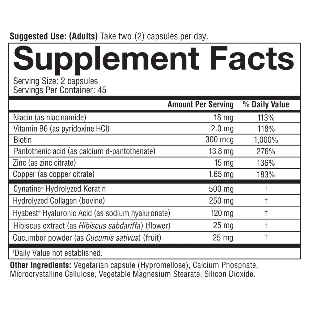 Youtheory年輕原理👩🏻美肌!高單位!胜肽蛋白/玻尿酸/角蛋白/膠原蛋白/花青素💌Peptide!Keratin!-細節圖8