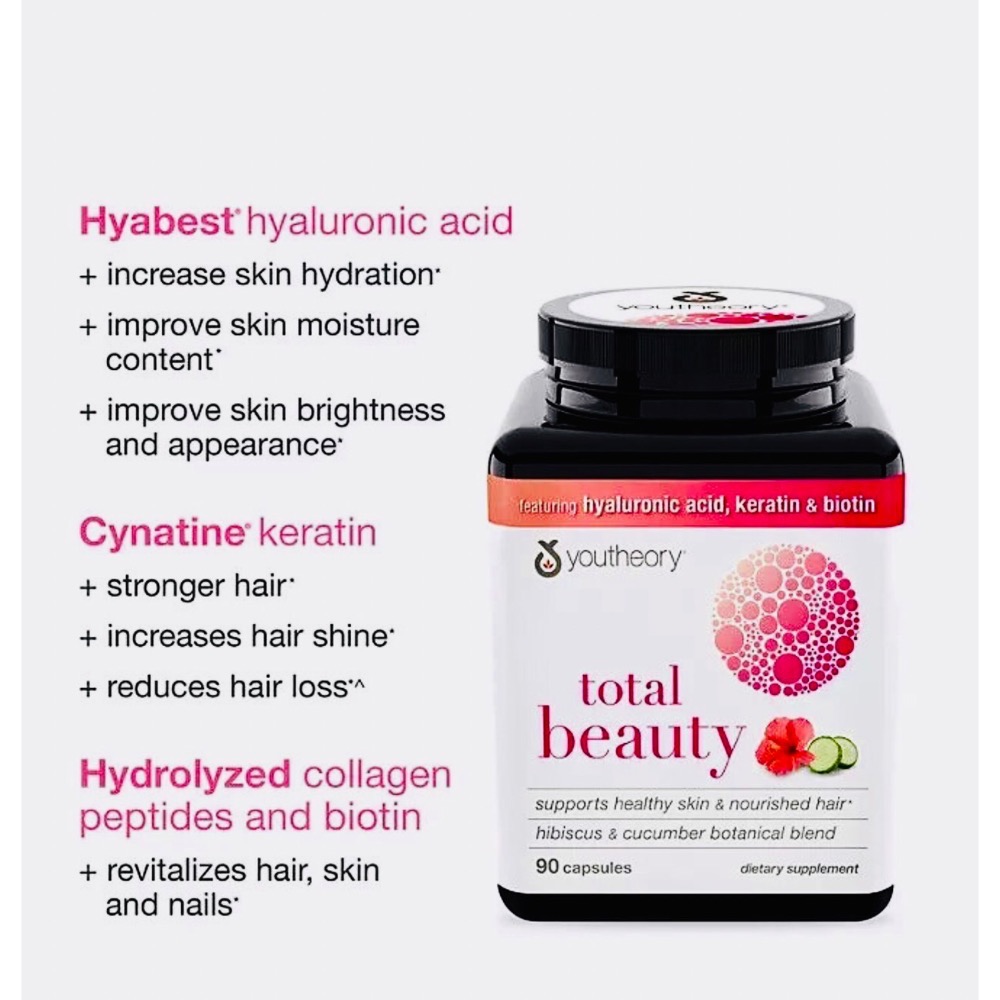Youtheory(年輕原理)💌全方位!高單位!胜肽蛋白/玻尿酸/角蛋白/膠原蛋白/花青素👩🏻常規*機動補充!限量認證版!-細節圖11