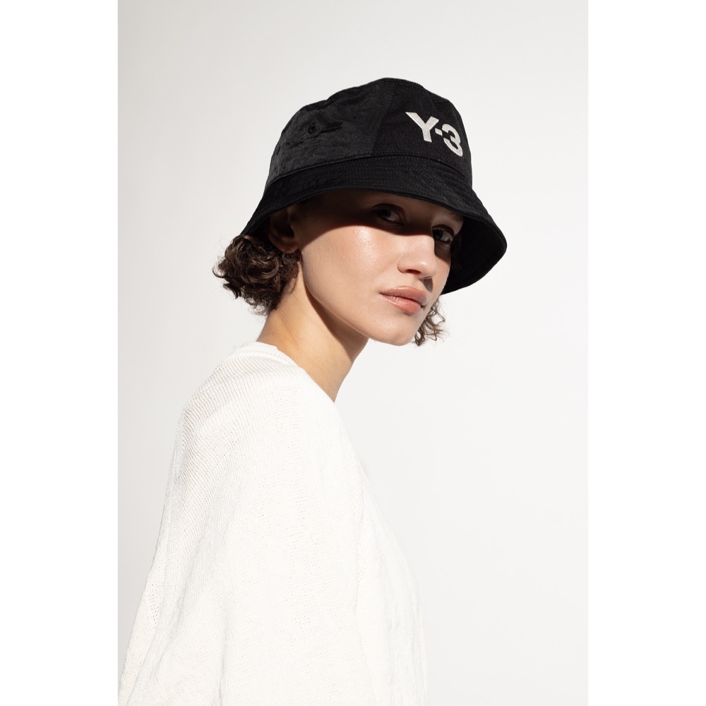 唯ㄧ現貨 💖 Y3 (Y-3) 💛 絕版精品！黑色！紋繡 > 爵士帽、紳士帽、書僮帽、漁夫帽！-細節圖6