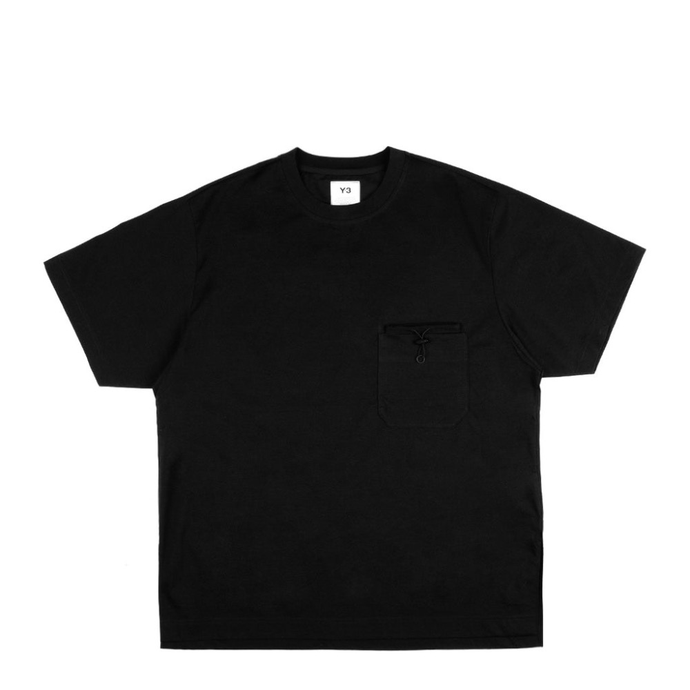 唯ㄧ現貨 💖 Y3 (Y-3) 💛 絕版精品！黑色！口袋繡 > 短袖、T恤、T-Shirt！-細節圖9